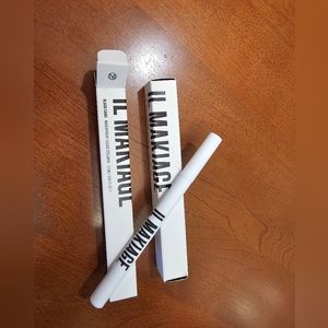 2 new unused IL Makiage Waterproof Liquid Eyeliners BLACK CARD 1.5ML 0.05 FL OZ